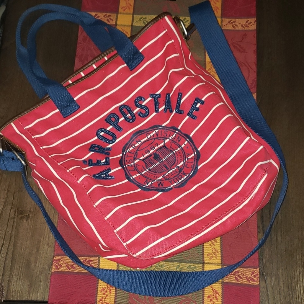 Aeropostale Canvas Tote Shoulder Crossbody Bag